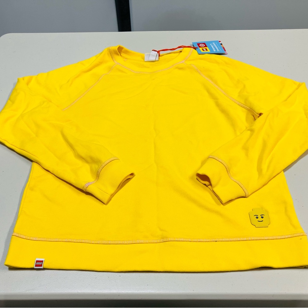 LEGO x Target Exclusive Bright Yellow Women's Sweatshirt - NEW